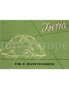 1953 ISO ISETTA INSTRUCTIEBOEKJE ITALIAANS