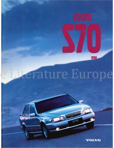 1998 VOLVO S70 BROCHURE ENGLISH
