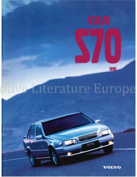 1998 VOLVO S70 BROCHURE ENGLISH