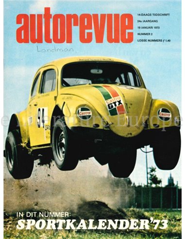 1973 AUTO REVUE MAGAZINE 2 Niederländisch