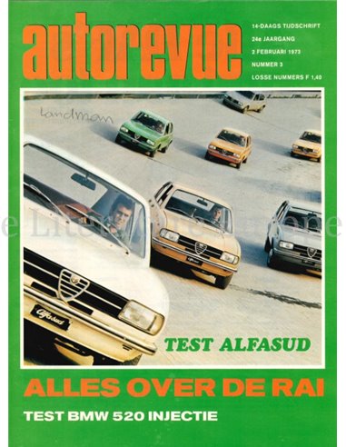 1973 AUTO REVUE MAGAZINE 3 NEDERLANDS