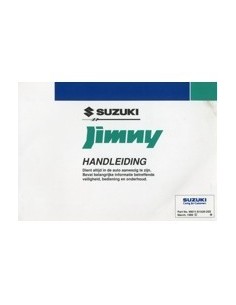1999 SUZUKI JIMNY INSTRUCTIEBOEKJE NEDERLANDS