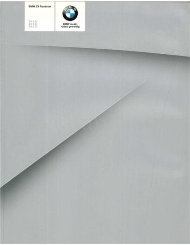 2004 BMW Z4 ROADSTER BROCHURE NEDERLANDS