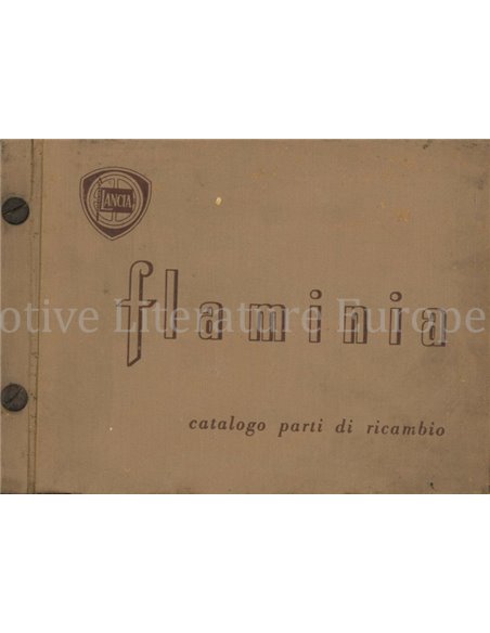 1959 LANCIA FLAMINIA ONDERDELENHANDBOEK