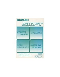 1990 SUZUKI SWIFT INSTRUCTIEBOEKJE NEDERLANDS ENGELS