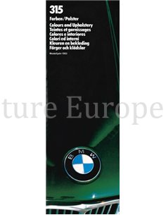 1983 BMW 315 KLEUREN EN BEKLEDING BROCHURE