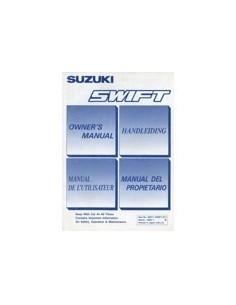 1989 SUZUKI SWIFT INSTRUCTIEBOEKJE NEDERLANDS ENGELS