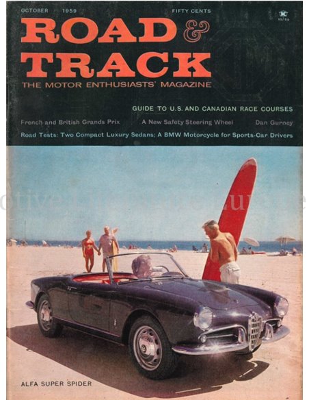 1959 ROAD AND TRACK MAGAZINE OCTOBER ENGLISH