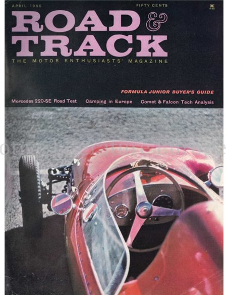 1960 ROAD AND TRACK MAGAZINE APRIL ENGLISH