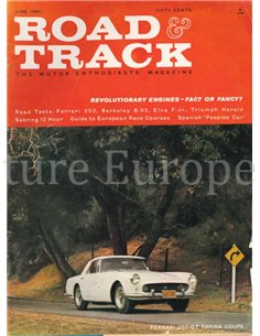 1960 ROAD AND TRACK MAGAZINE JUNI ENGLISCH