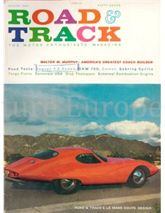 1960 ROAD AND TRACK MAGAZINE AUGUST ENGLISCH