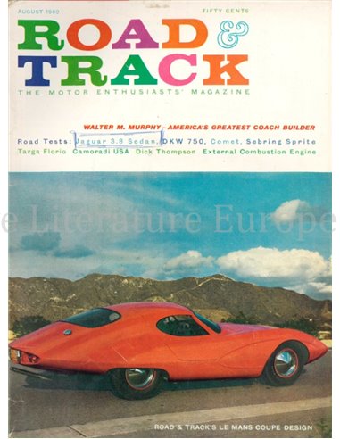 1960 ROAD AND TRACK MAGAZINE AUGUST ENGLISCH