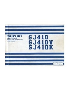 1981 SUZUKI SAMURAI SJ410 INSTRUCTIEBOEKJE NEDERLANDS ENGELS