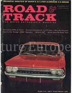 1960 ROAD AND TRACK MAGAZINE NOVEMBER ENGLISCH