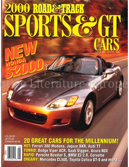 2000 ROAD AND TRACK MAGAZINE MARCH ENGLISH