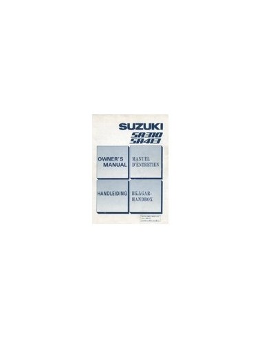 1988 SUZUKI SWIFT INSTRUCTIEBOEKJE NEDERLANDS ENGELS
