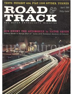 1961 ROAD AND TRACK MAGAZINE APRIL ENGLISH
