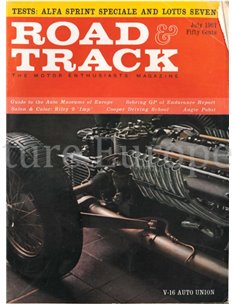 1961 ROAD AND TRACK MAGAZINE JULI ENGLISCH