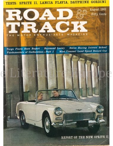 1961 ROAD AND TRACK MAGAZINE AUGUST ENGLISCH