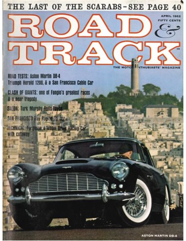 1962 ROAD AND TRACK MAGAZINE APRIL ENGLISH