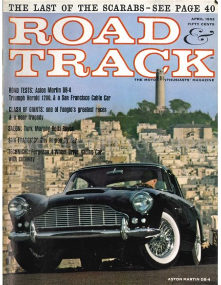 1962 ROAD AND TRACK MAGAZINE APRIL ENGLISH