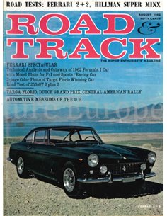 1962 ROAD AND TRACK MAGAZINE AUGUSTUS ENGELS