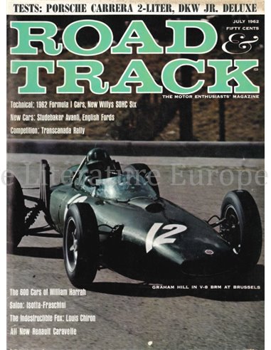 1962 ROAD AND TRACK MAGAZINE JULI ENGELS