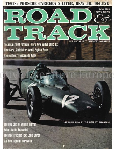 1962 ROAD AND TRACK MAGAZINE JULI ENGELS