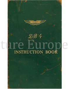 1958 ASTON MARTIN DB4  INSTRUCTIEBOEKJE ENGELS