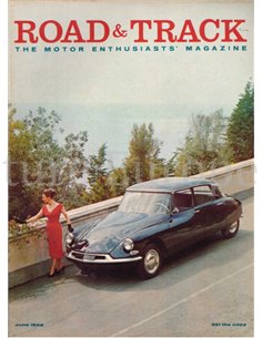 1958 ROAD AND TRACK MAGAZINE JUNI ENGLISCH