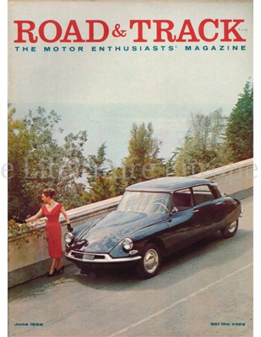 1958 ROAD AND TRACK MAGAZINE JUNI ENGLISCH
