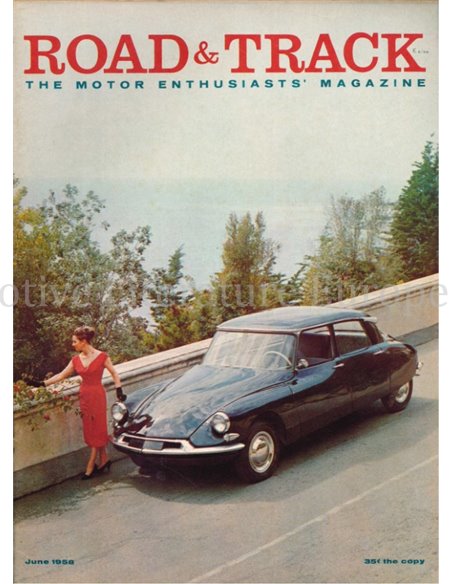 1958 ROAD AND TRACK MAGAZINE JUNI ENGLISCH