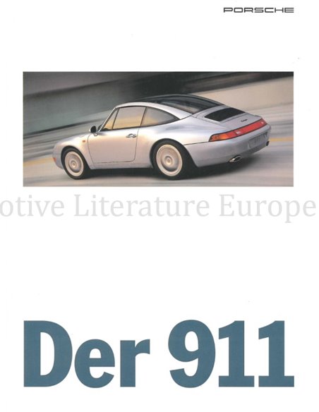 1995 PORSCHE 911 CARRERA TARGA & TURBO BROCHURE GERMAN