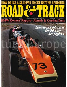 1969 ROAD AND TRACK MAGAZINE OCTOBER ENGLISCH