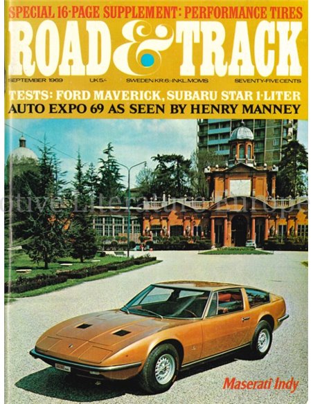 1969 ROAD AND TRACK MAGAZINE SEPTEMBER ENGLISH