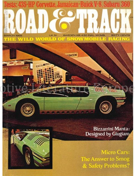 1969 ROAD AND TRACK MAGAZINE MARCH ENGLISH