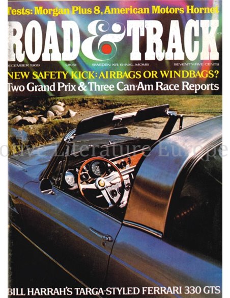 1969 ROAD AND TRACK MAGAZINE DECEMBER ENGLISH