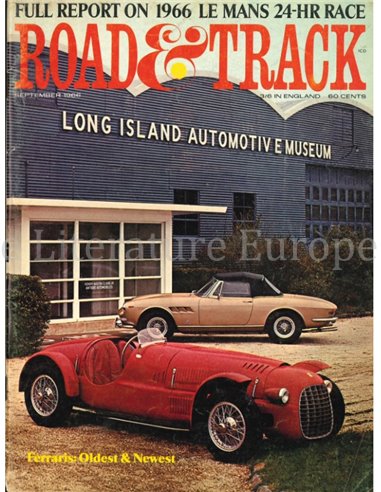 1966 ROAD AND TRACK MAGAZINE SEPTEMBER ENGLISCH
