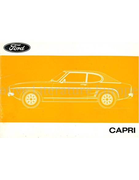 1973 FORD CAPRI OWNERS MANUAL GERMAN