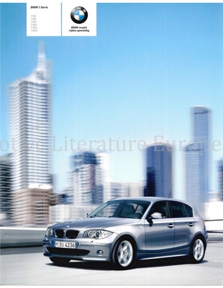 2005 BMW 1 SERIE BROCHURE NEDERLANDS