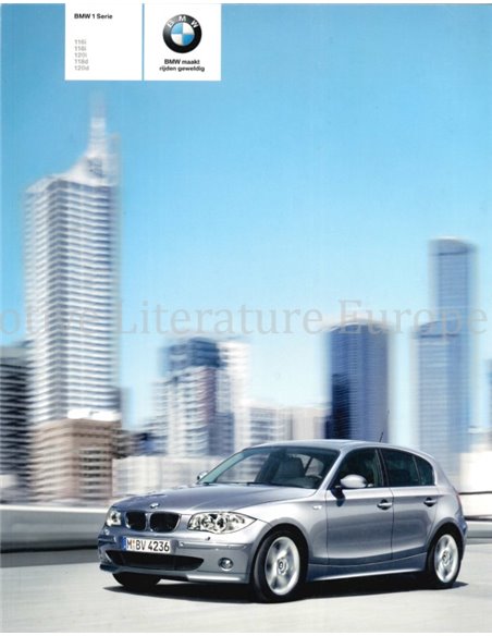 2005 BMW 1 SERIES BROCHURE DUTCH