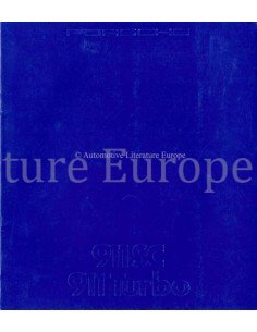 1983 PORSCHE 911 SC & TURBO BROCHURE GERMAN