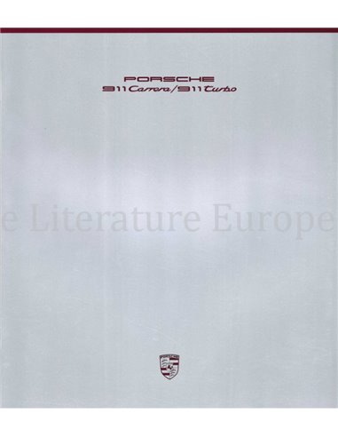 1989 PORSCHE 911 CARRERA & TURBO BROCHURE ENGELS (USA)