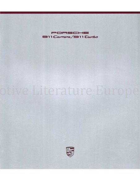 1989 PORSCHE 911 CARRERA & TURBO BROCHURE ENGELS (USA)