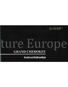 1996 JEEP GRAND CHEROKEE BETRIEBSANLEITUNG NIEDERLÄNDISCH