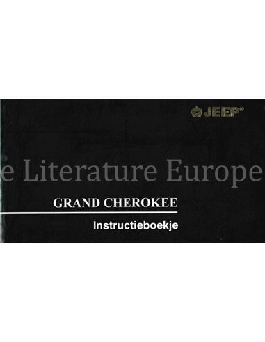 1996 JEEP GRAND CHEROKEE INSTRUCTIEBOEKJE NEDERLANDS
