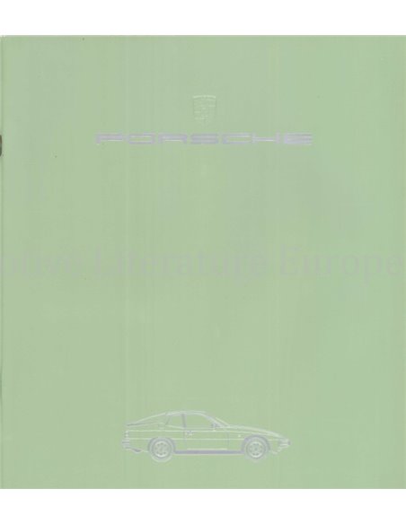 1984 PORSCHE 924 BROCHURE GERMAN