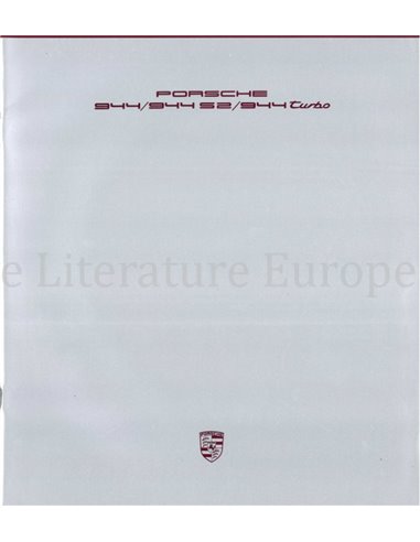 1989 PORSCHE 944 / TURBO / S2 BROCHURE GERMAN