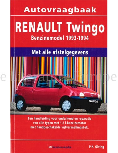 1993 - 1994 RENAULT TWINGO BENZINE VRAAGBAAK NEDERLANDS