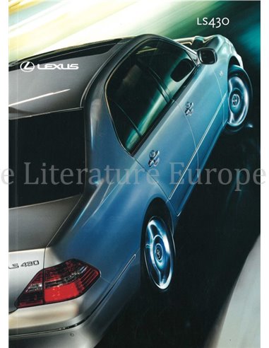 2003 LEXUS LS430 PROSPEKT NIEDERLANDISCH